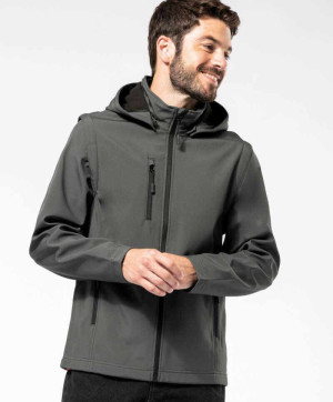 Unisex 3-vrstvová softshellová bunda s kapucňou - Reklamnepredmety