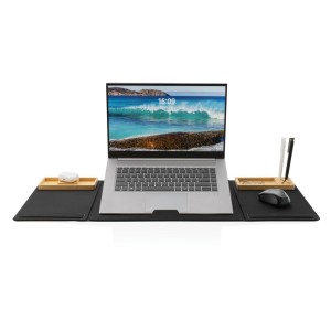 Impact AWARE RPET Foldable desk organizer with laptop stand, - Reklamnepredmety