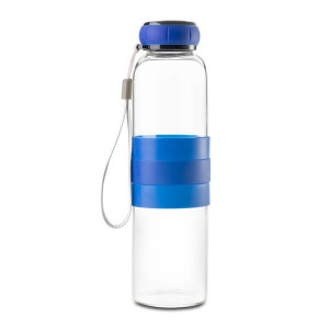 MARANE glass water bottle 550 ml, green - Reklamnepredmety