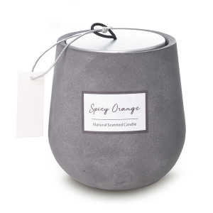 TAVIRA scent candle, grey - Reklamnepredmety