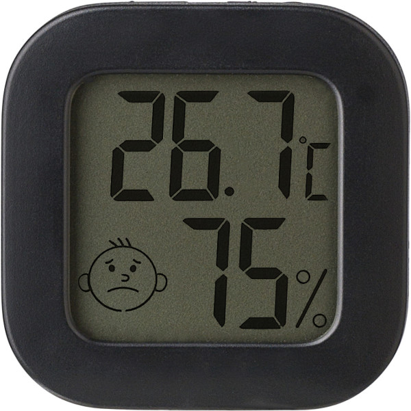 Small digital thermometer with hygrometer