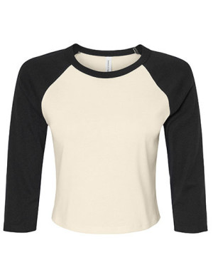 Women´s Micro Rib 3/4 Raglan Baby Tee - Reklamnepredmety