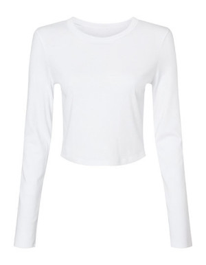 Women´s Micro Rib Long Sleeve Baby Tee - Reklamnepredmety