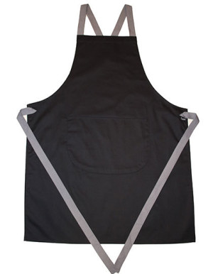 Apron With Grey Ties Crossover - Reklamnepredmety