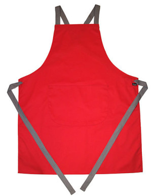 Apron With Grey Ties Crossover - Reklamnepredmety