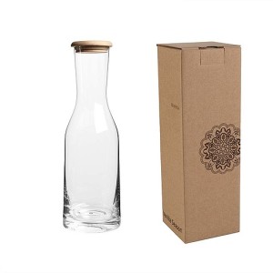 VS WAINUI Water carafe with wooden stopper 1200 ml - Reklamnepredmety