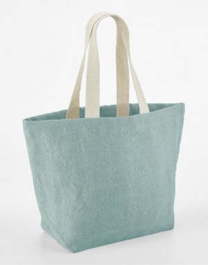Beach bag made of soft washed jute - Reklamnepredmety
