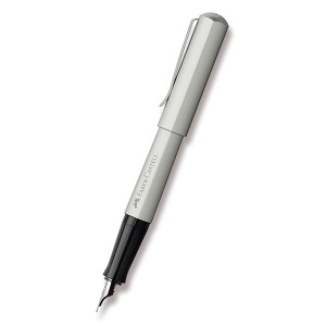 Faber-Castell Hexo Silver Matt fountain pen - Reklamnepredmety