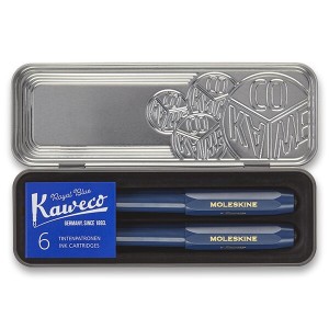 Moleskine Kaweco ballpoint pen and fountain pen set - Reklamnepredmety