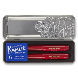 Moleskine Kaweco ballpoint pen and fountain pen set - Reklamnepredmety