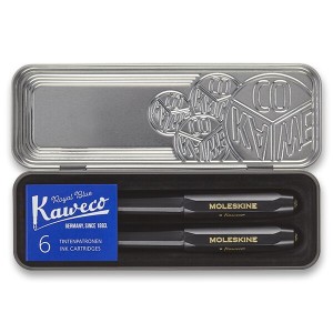 Moleskine Kaweco ballpoint pen and fountain pen set - Reklamnepredmety