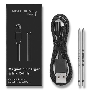 Moleskine Smart Pen accessory set - charging cable, 2 refills - Reklamnepredmety