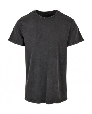 Acid washed t-shirt with a round neck - Reklamnepredmety