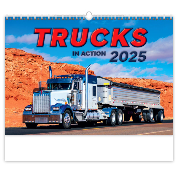 Trucks in Action wall calendar