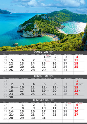3-month calendar Coast - Reklamnepredmety