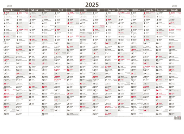 Planning annual map A1 without picture