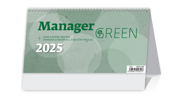 Desk calendar Manager Green