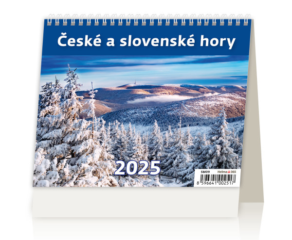 Table calendar MiniMax Czech and Slovak mountains