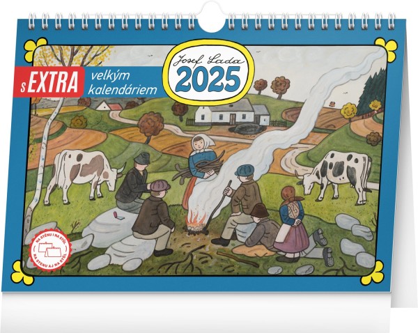 Desk calendar Josef Lada 2025, CZ