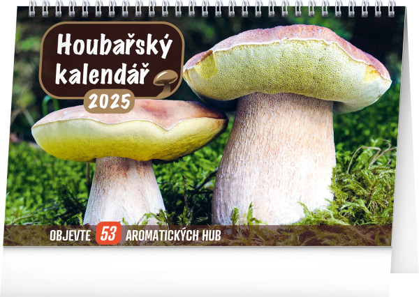 Table mushroom calendar 2025, CZ