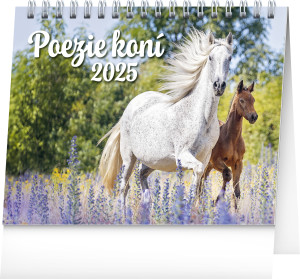 Horse poetry table calendar 2025, CZ - Reklamnepredmety