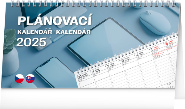 Desk calendar Planning CZ/SK 2025