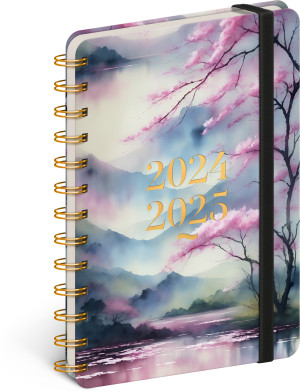 Spiral 18-month diary Petito – Sakura 2024/2025 - Reklamnepredmety