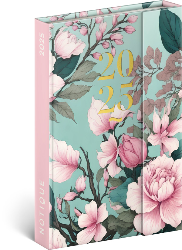 Weekly magnetic diary Pink flower 2025