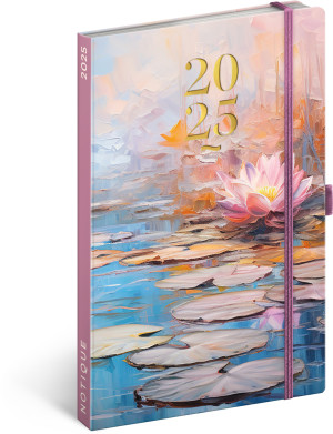 Weekly diary Water lilies 2025 - Reklamnepredmety