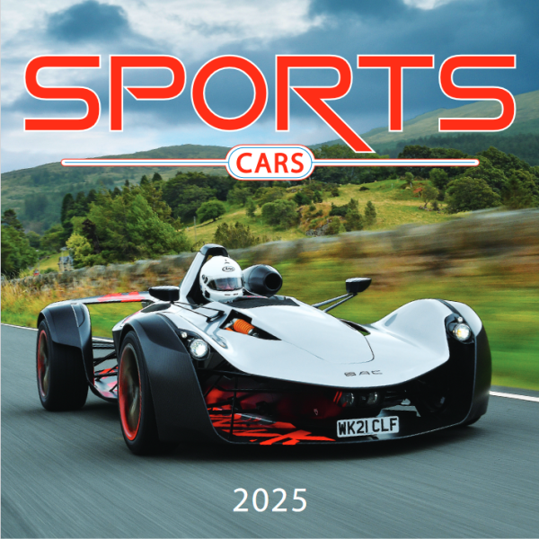 Sports Cars 2025 Wall Calendar