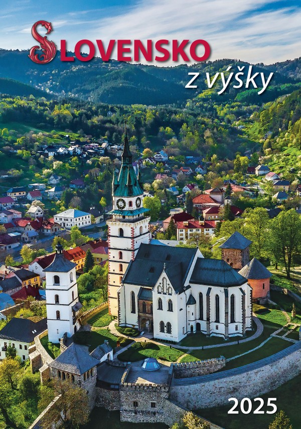 Wall calendar Slovakia from height 2025