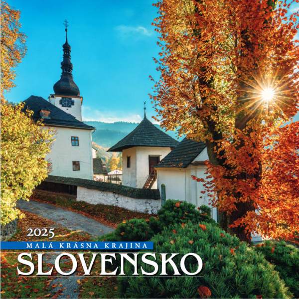 Wall calendar Slovakia square 2025