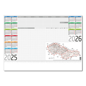 Color pad with 2025 map - Reklamnepredmety