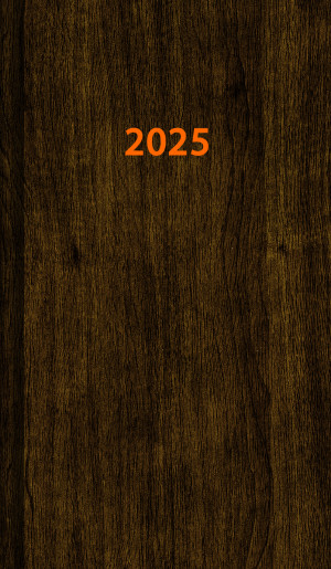 Mini diary A6 - WOOD 2025