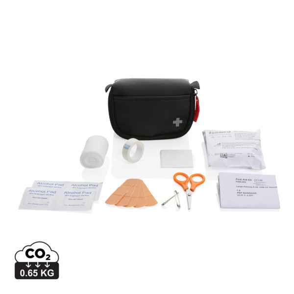 Postal size first aid kit from RCS recycled. PU nubuck