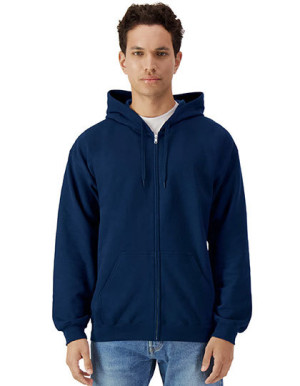 Softstyle® Midweight Fleece Adult Full Zip Hooded Sweatshirt - Reklamnepredmety