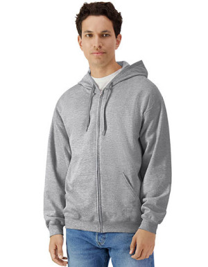 Softstyle® Midweight Fleece Adult Full Zip Hooded Sweatshirt - Reklamnepredmety