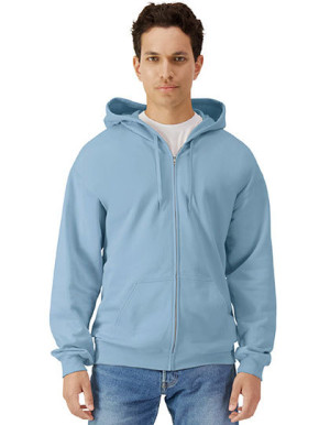 Softstyle® Midweight Fleece Adult Full Zip Hooded Sweatshirt - Reklamnepredmety