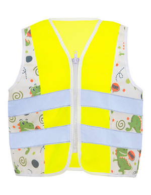 Children´s Safety Vest Action Dinosaurs CO² Neutral - Reklamnepredmety