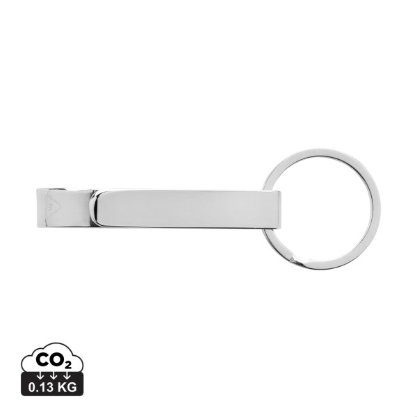 Keychain with opener from RCS recycled. zinc alloys