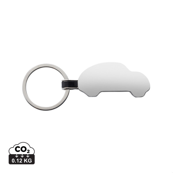 Keychain in the shape of a car from RCS recycled. zinc alloys