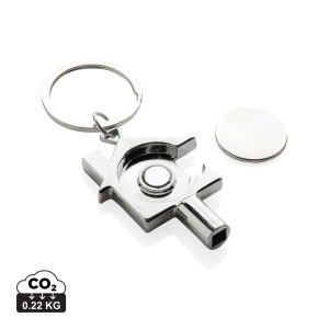 Keychain 3 in 1 from RCS recycled. zinc alloys - Reklamnepredmety