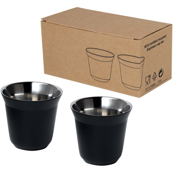 Duo set of 80ml espresso cups