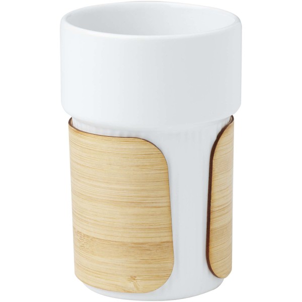 Cup with a Fika bamboo cover