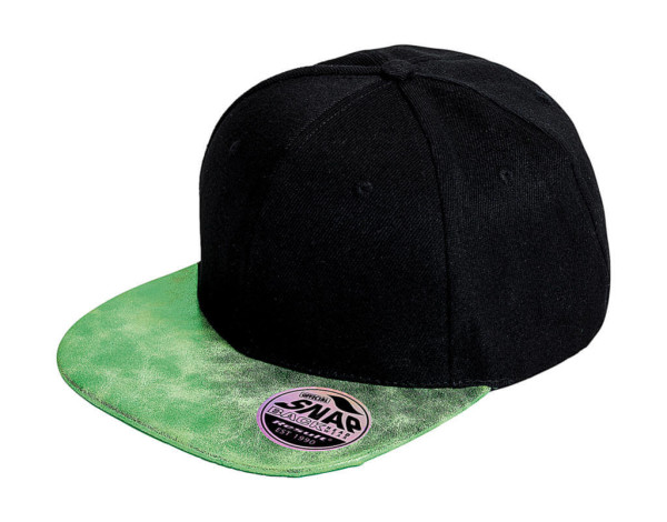 Bronx Glitter Flat Peak Snapback Cap RC087X