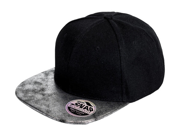 Bronx Glitter Flat Peak Snapback Cap RC087X