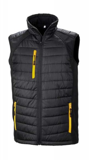 Black Compass Padded Softshell Gilet - Reklamnepredmety