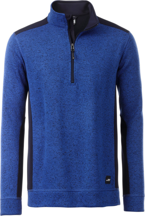 Men's Knitted Workwear Fleece Halfzip