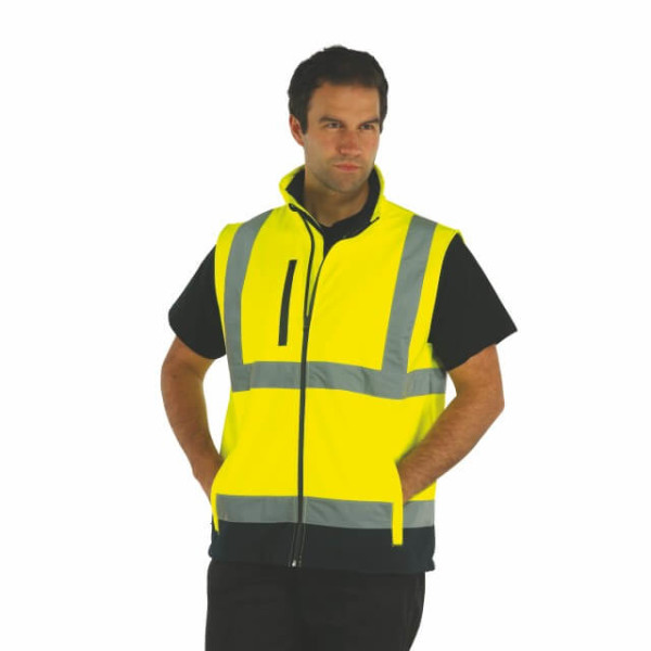 Hi-Vis Softshell Bodywarmer